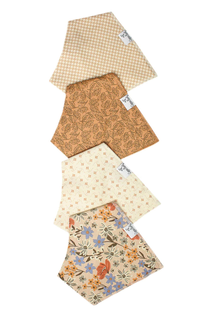 Eden Bandana Bib Set (4-Pack) | Copper Pearl