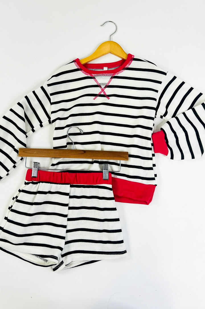 Stripe French Terry Sweatshirt
