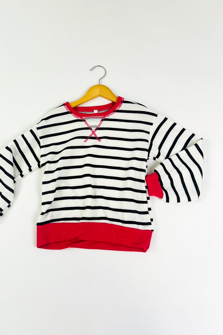 Stripe French Terry Sweatshirt