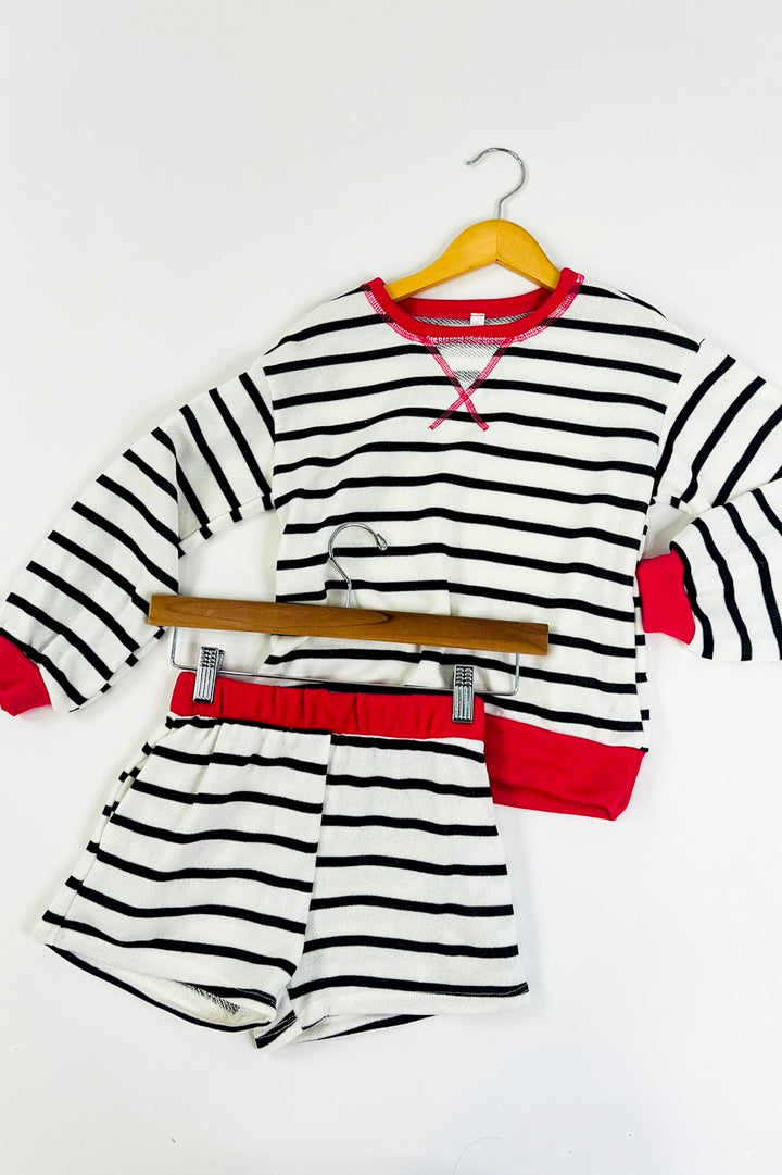 Stripe French Terry Sweatshirt