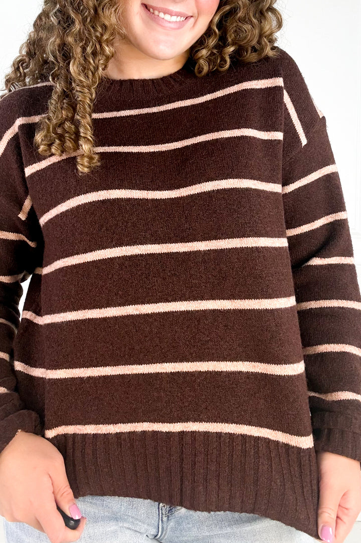 Stripe Crew Neck Sweater