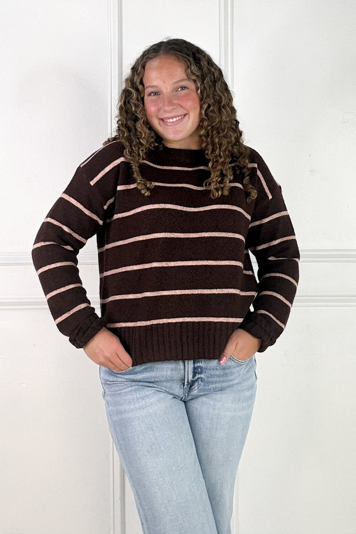 Stripe Crew Neck Sweater