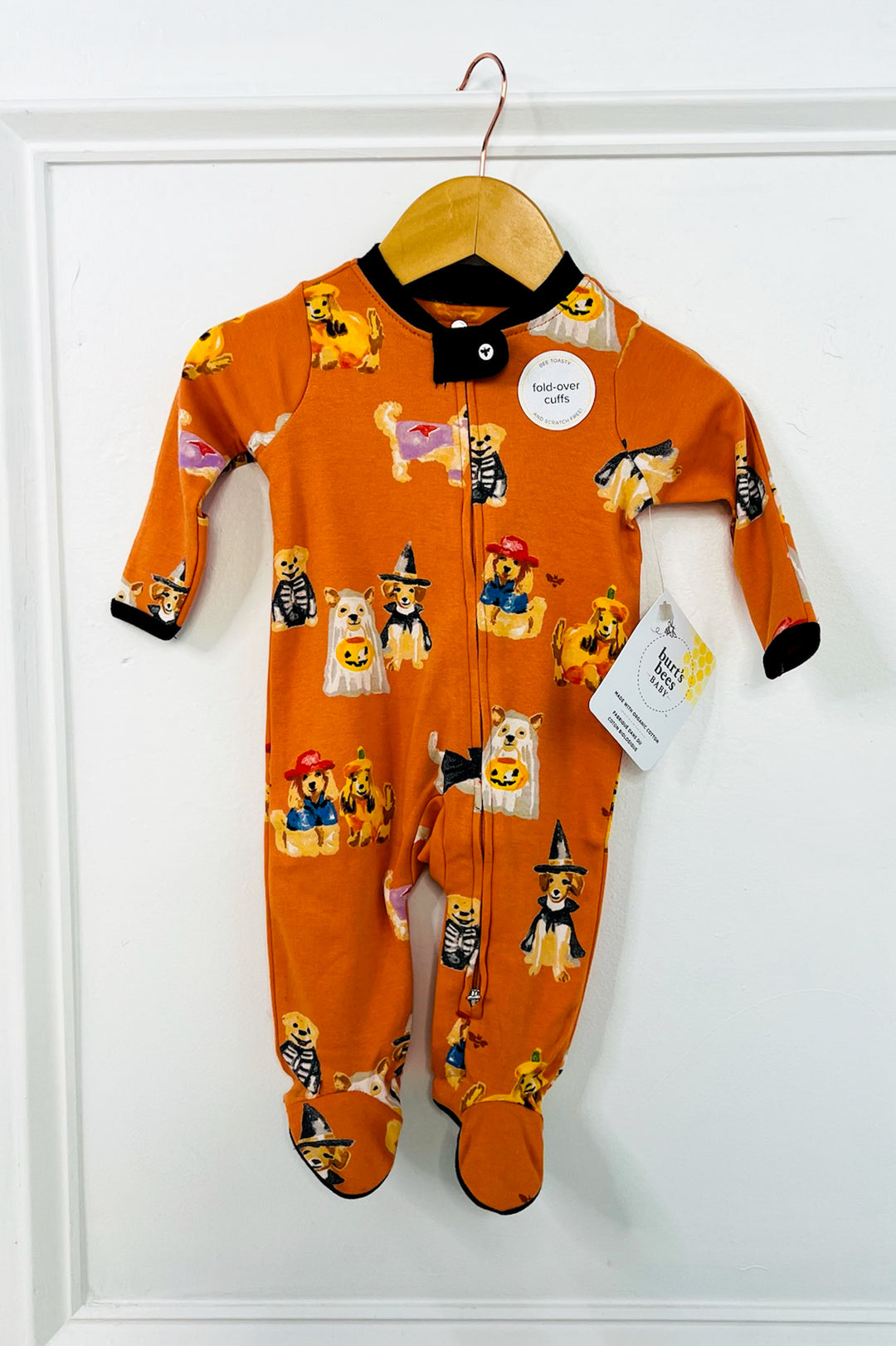 Doggy Dress Up Organic Cotton Sleep & Play Footed Onesie