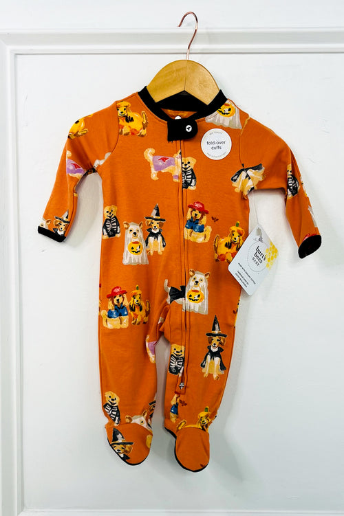 Doggy Dress Up Organic Cotton Sleep & Play Footed Onesie
