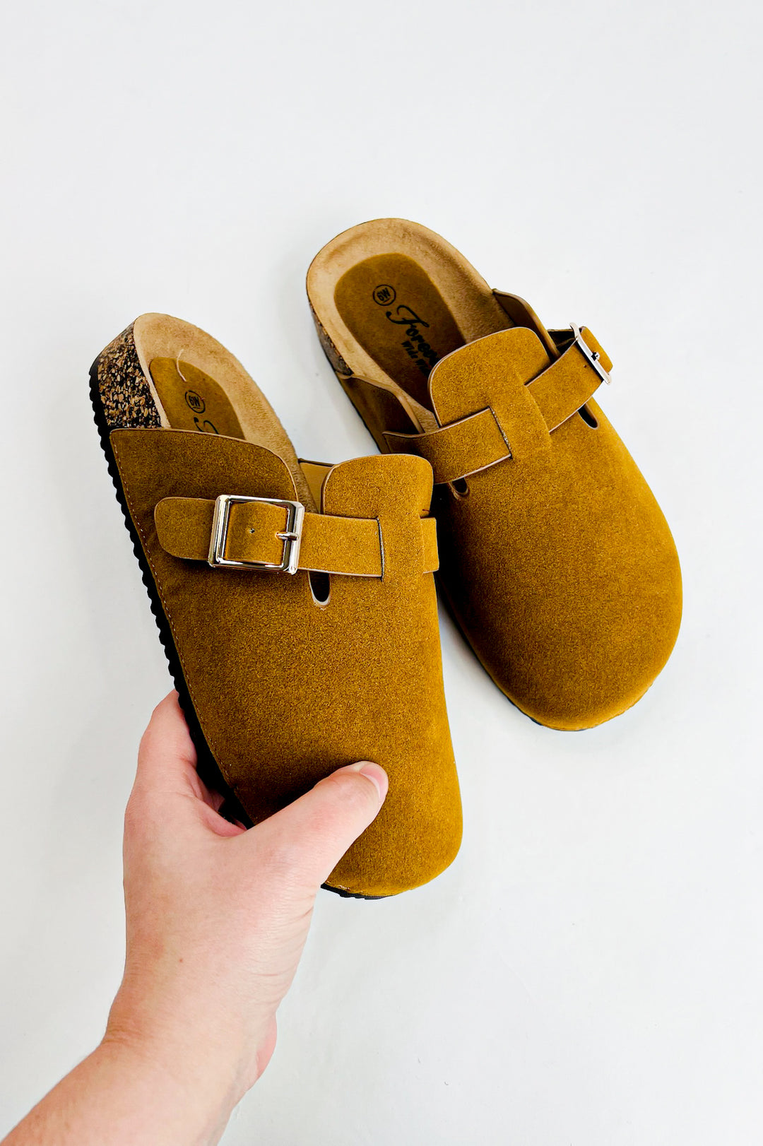 Everyday Suede Buckle Clog
