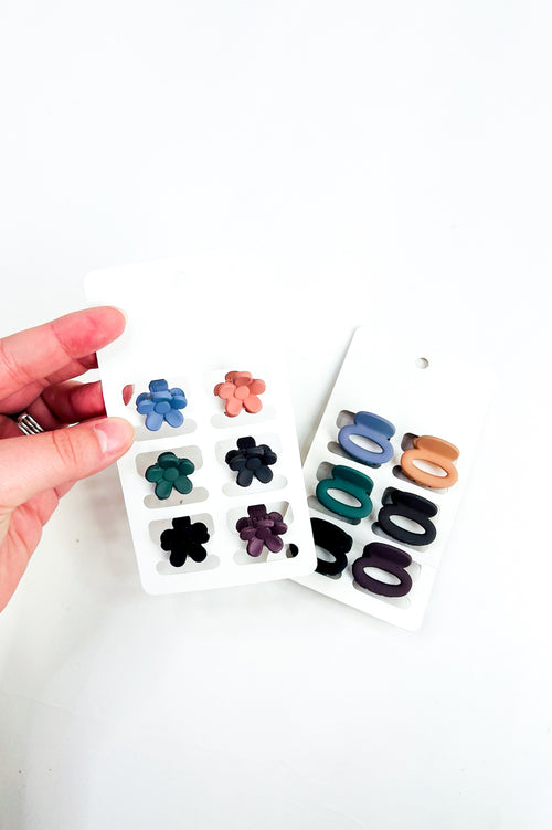 Mini Hair Claw Clips – Set of 6