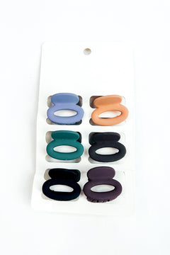 Mini Hair Claw Clips – Set of 6