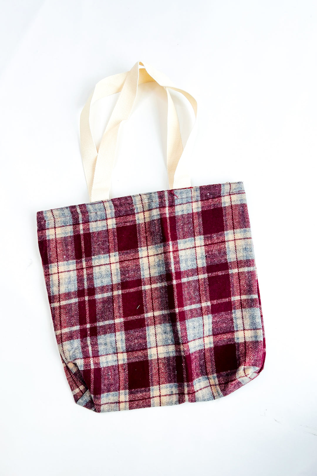 Autumn Days Plaid Tote Bag