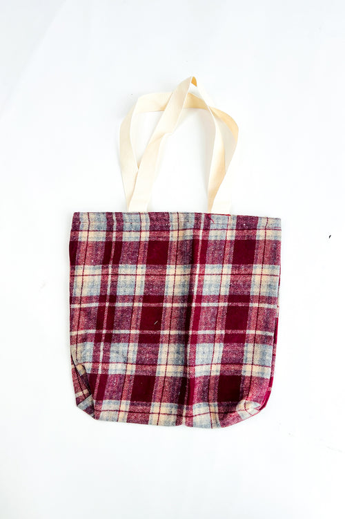 Autumn Days Plaid Tote Bag