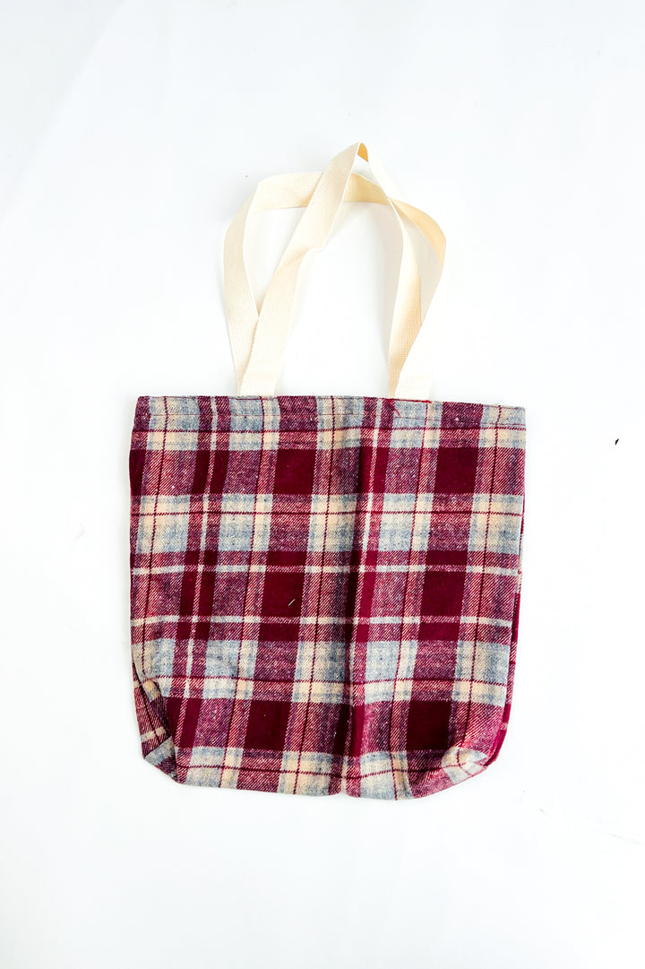 Autumn Days Plaid Tote Bag