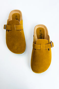 Everyday Suede Buckle Clog