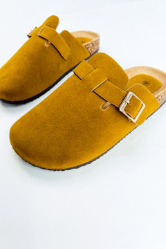 Everyday Suede Buckle Clog