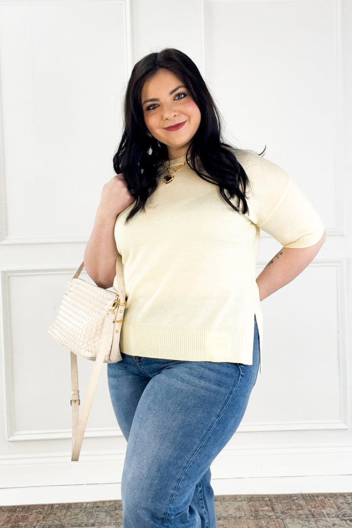 Golden Coast Knit Sweater Top