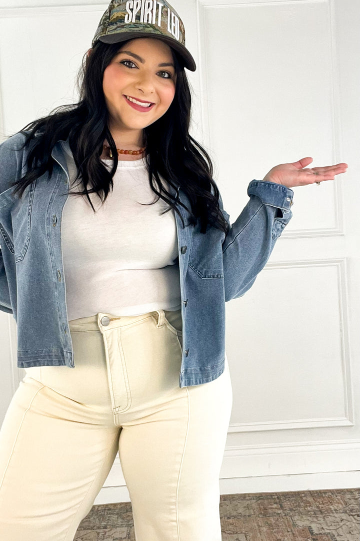 Classic Denim Utility Jacket