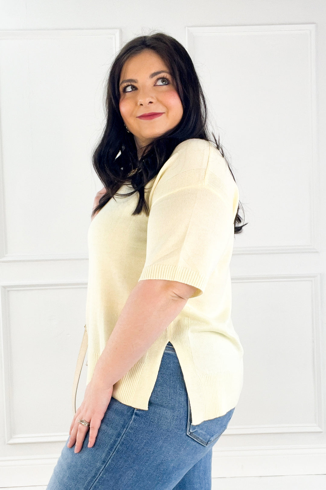Golden Coast Knit Sweater Top