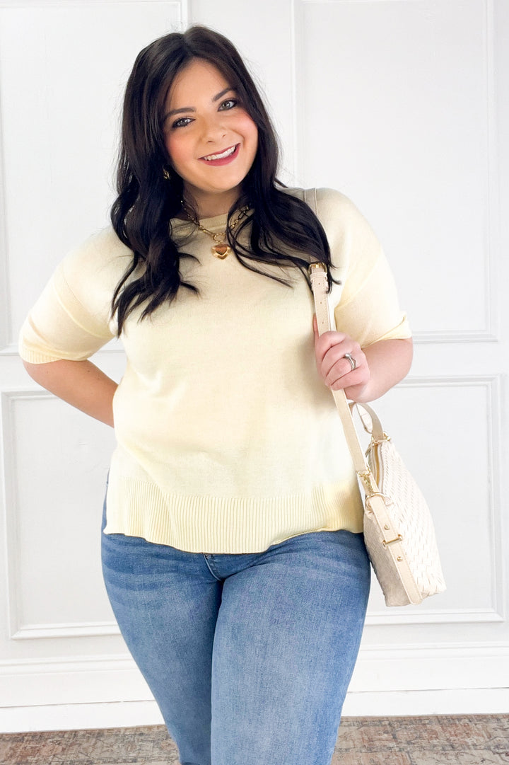 Golden Coast Knit Sweater Top