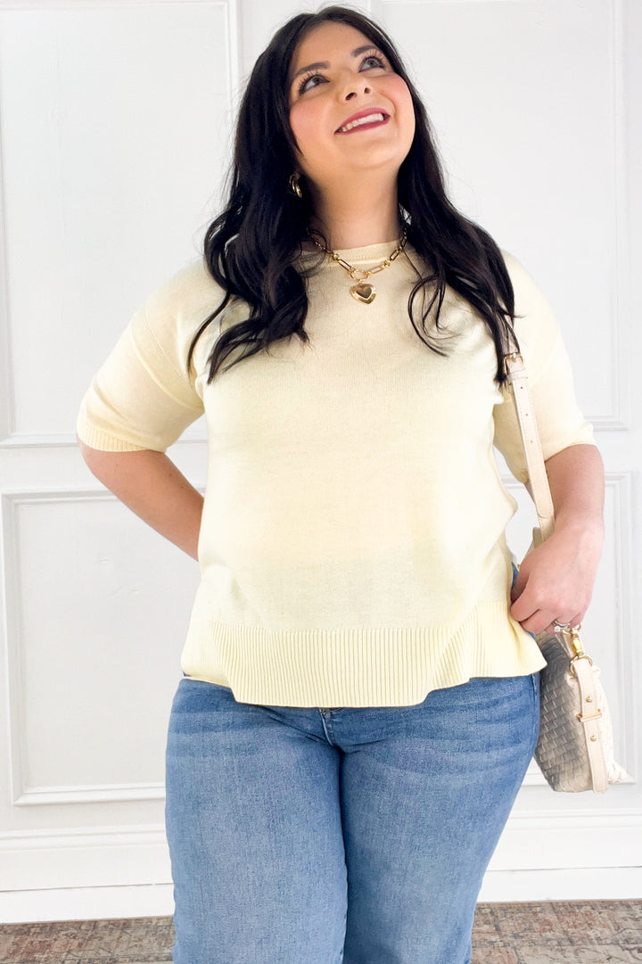 Golden Coast Knit Sweater Top
