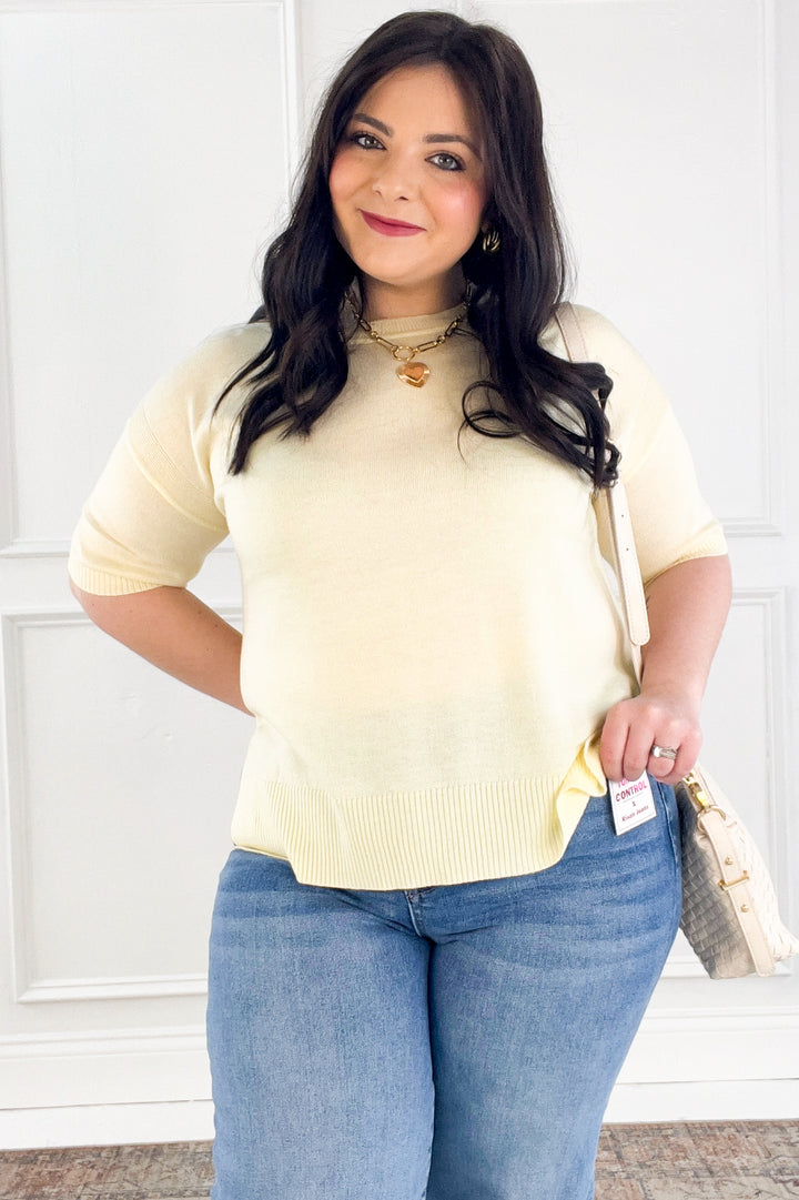 Golden Coast Knit Sweater Top
