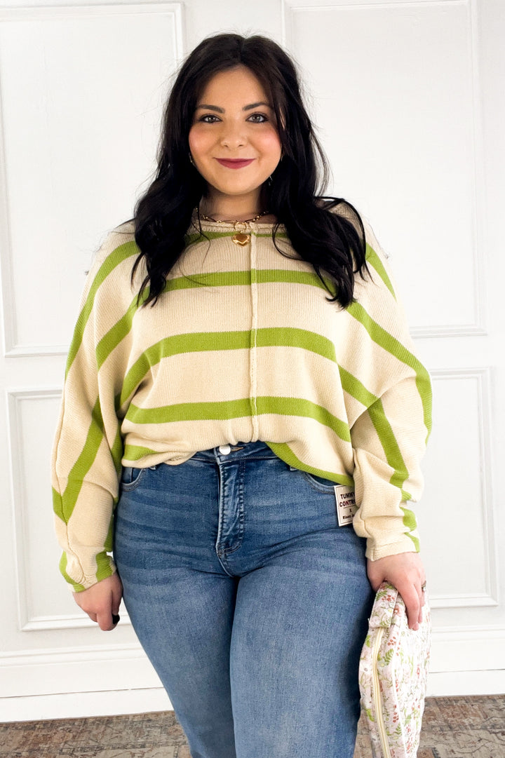 Fresh Start Stripe Sweater