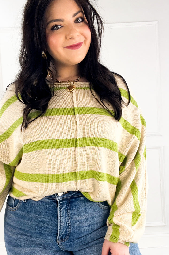 Fresh Start Stripe Sweater