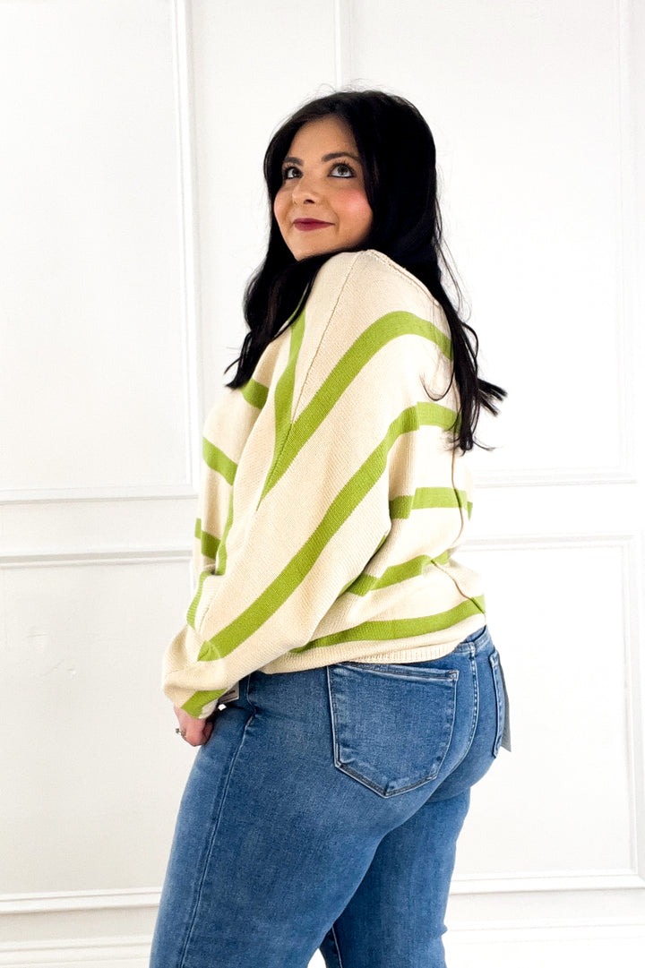 Fresh Start Stripe Sweater