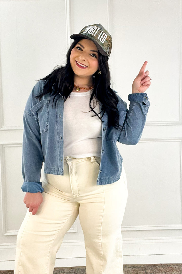 Classic Denim Utility Jacket