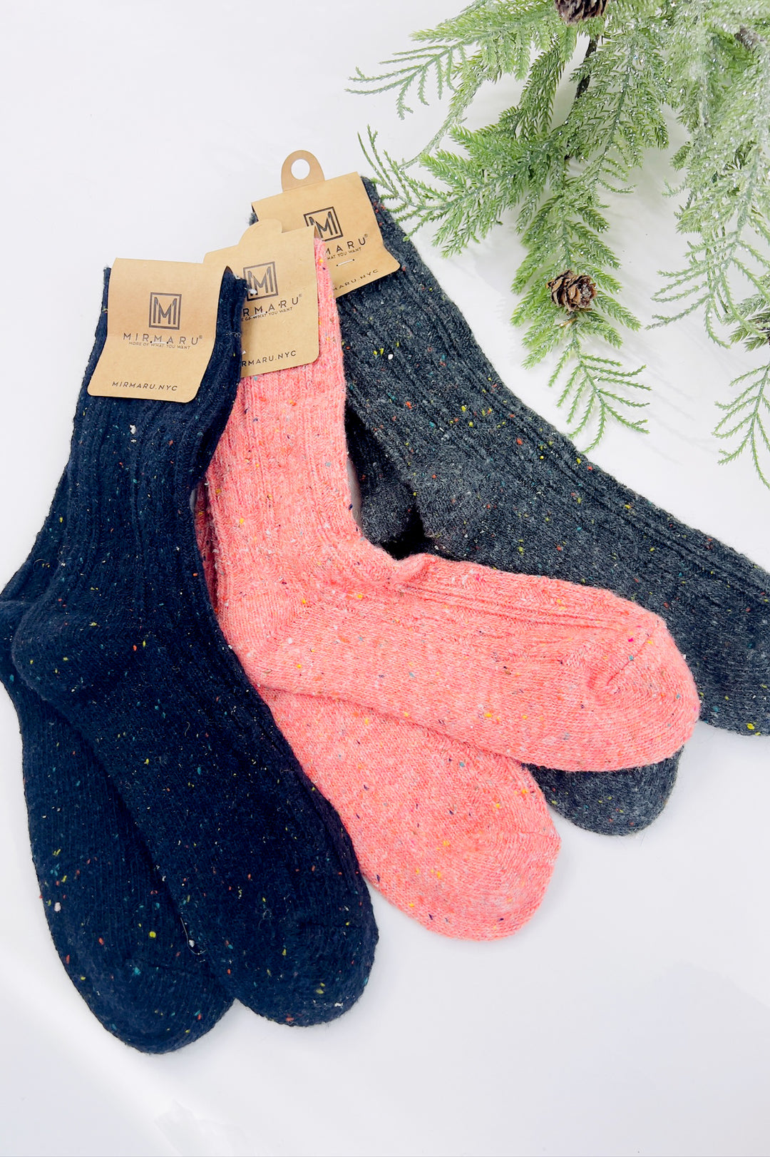 Women's Wool Blend Crew Length Socks