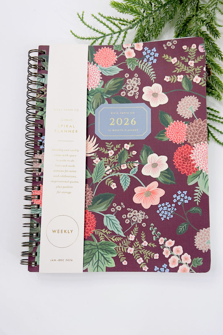 2026 Dahlia 12-Month Softcover Spiral Planner