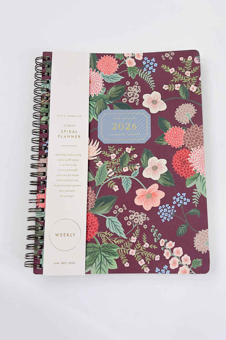 2026 Dahlia 12-Month Softcover Spiral Planner