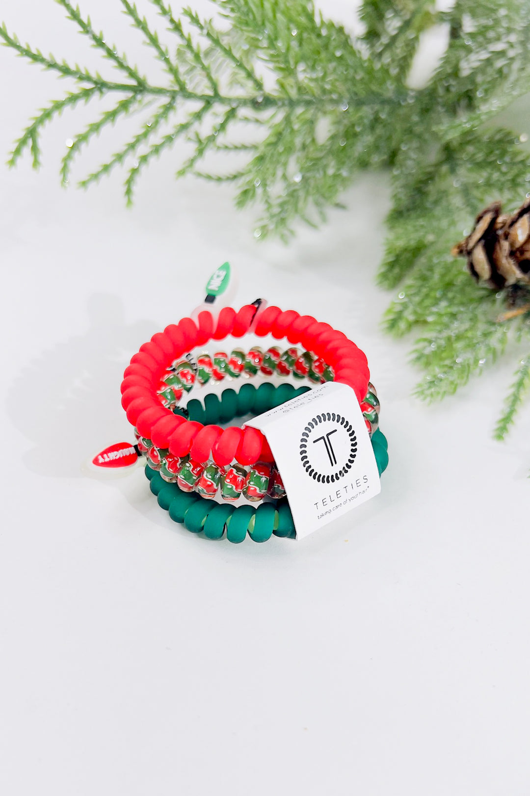 Teleties - 3 Pack Spiral Hair Coil | Small