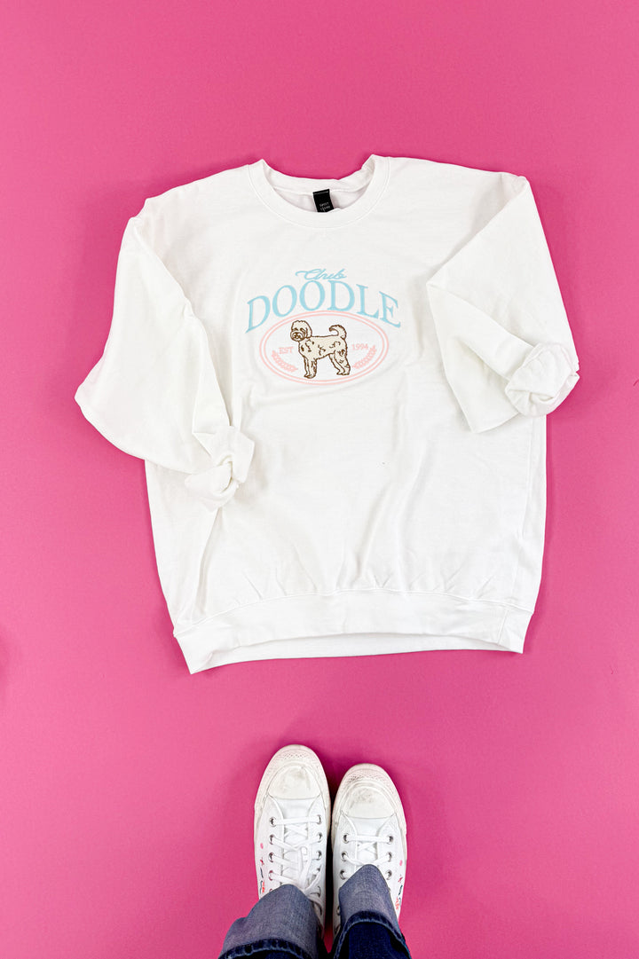 Club Doodle Embroidered Oversize Sweatshirt