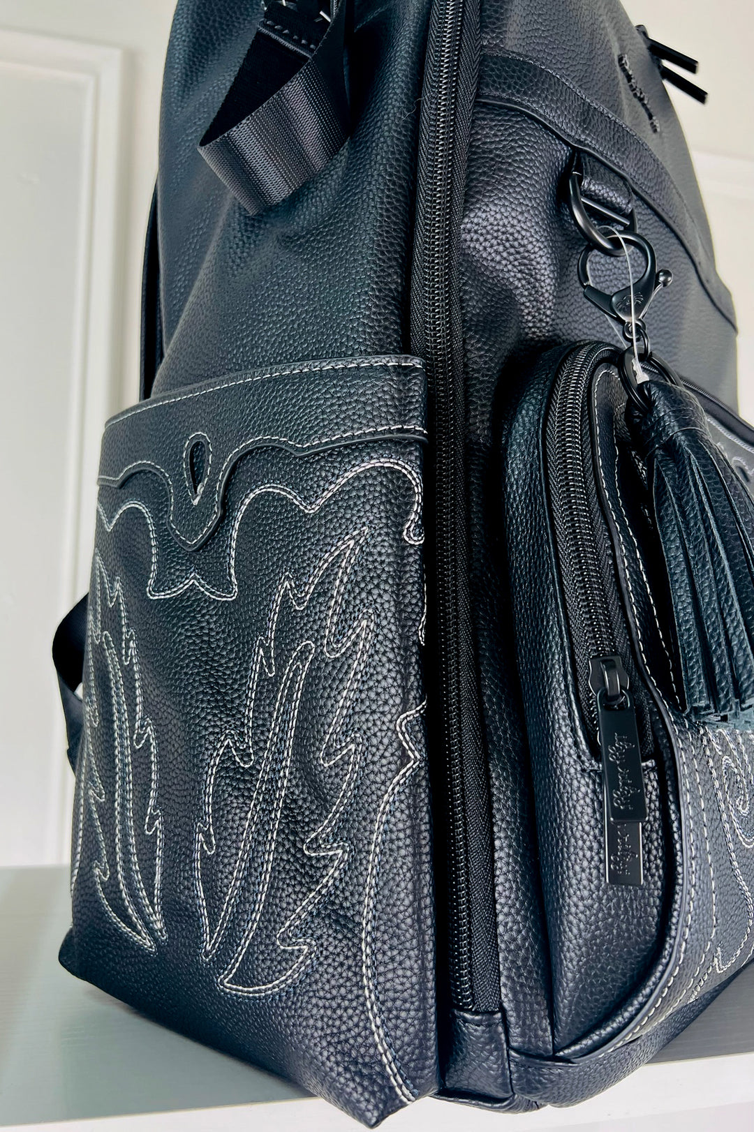 Itzy Ritzy | Western Diaper Backpack Bag- Black