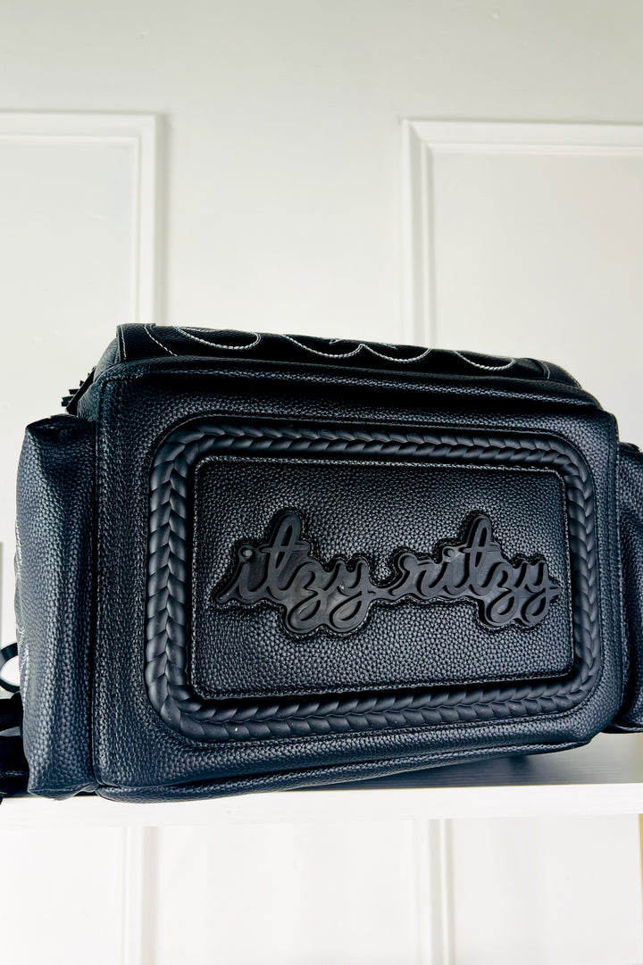Itzy Ritzy | Western Diaper Backpack Bag- Black