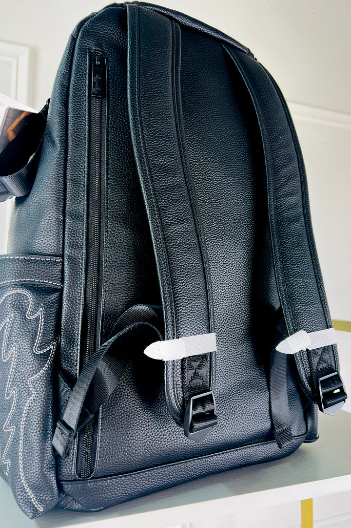 Itzy Ritzy | Western Diaper Backpack Bag- Black