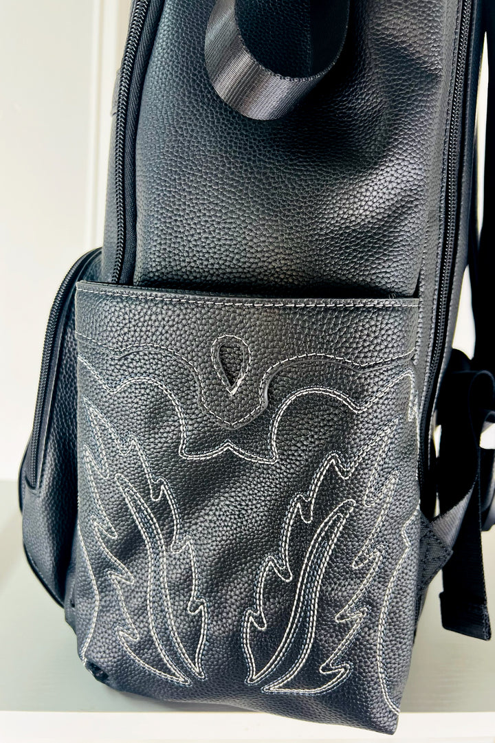 Itzy Ritzy | Western Diaper Backpack Bag- Black