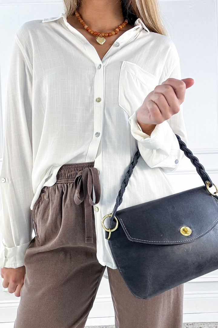 Relaxed Pocket Button-Up Shirt