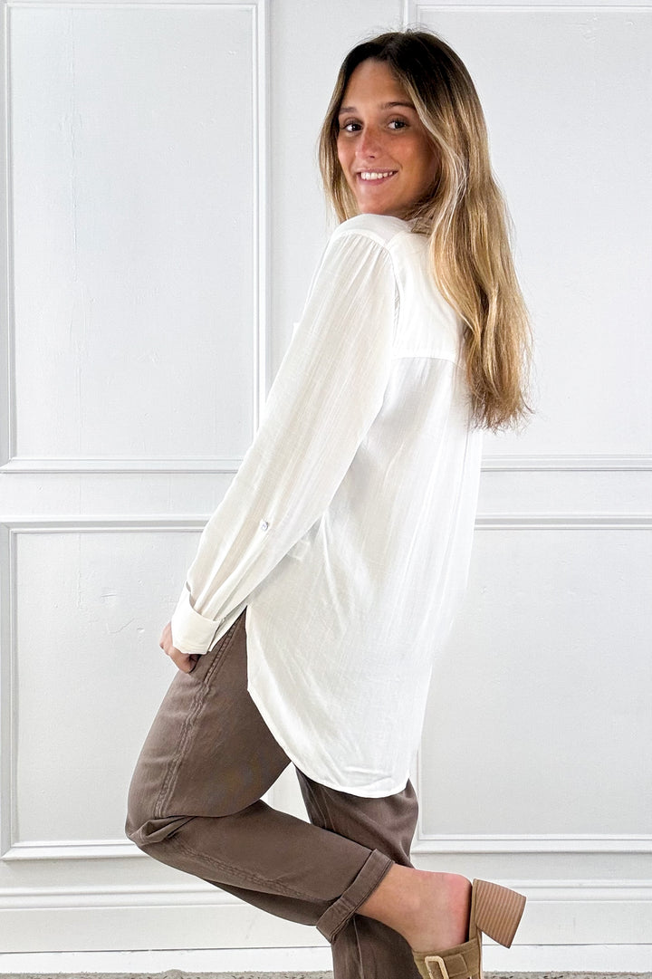 Relaxed Pocket Button-Up Shirt