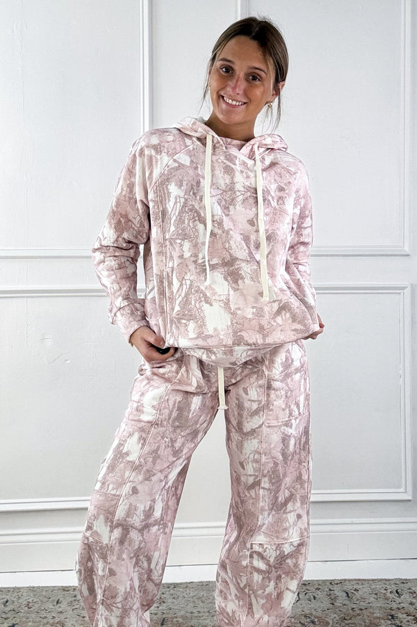 Printed Camo French Terry Jogger Pants