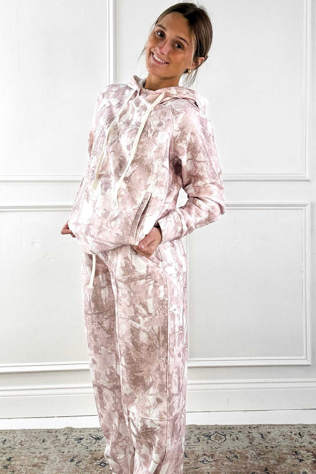 Printed Camo French Terry Jogger Pants