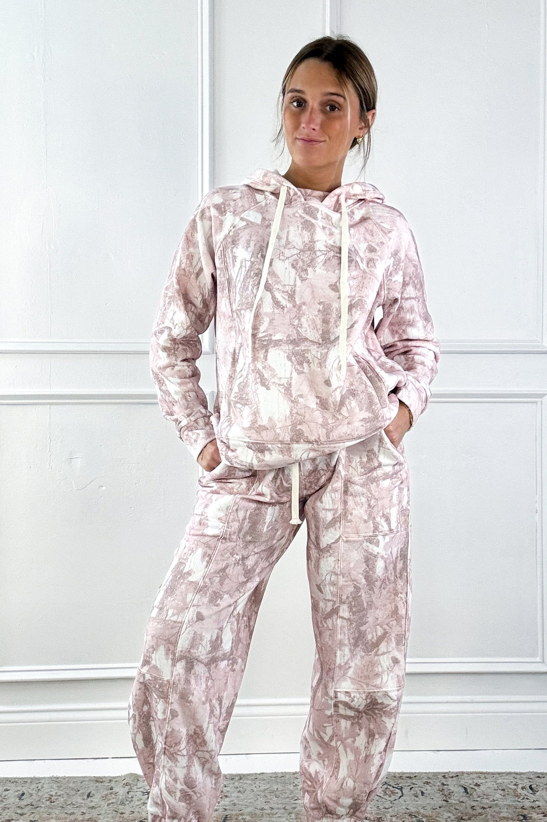 Printed Camo French Terry Jogger Pants