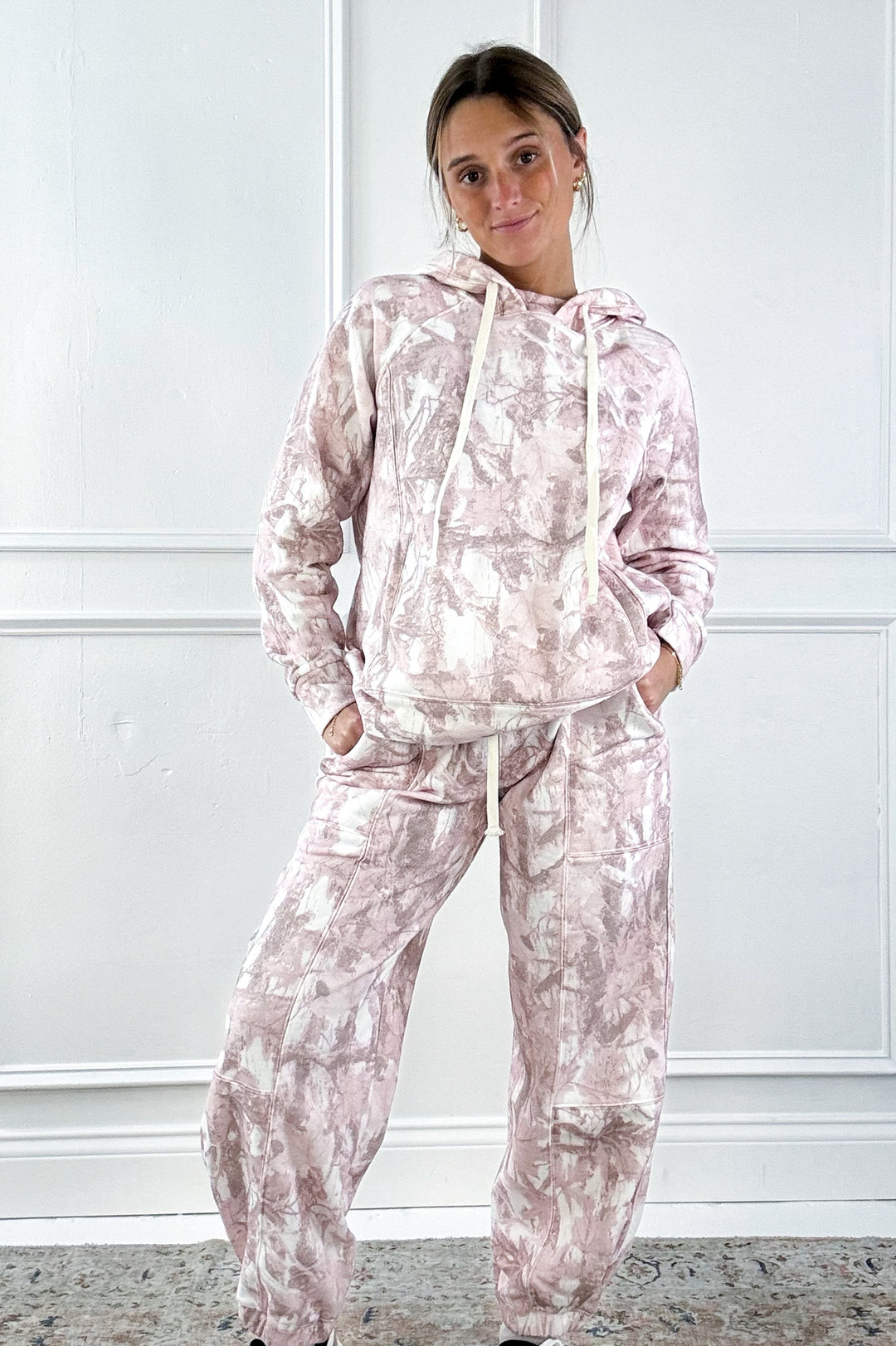 Printed Camo French Terry Jogger Pants