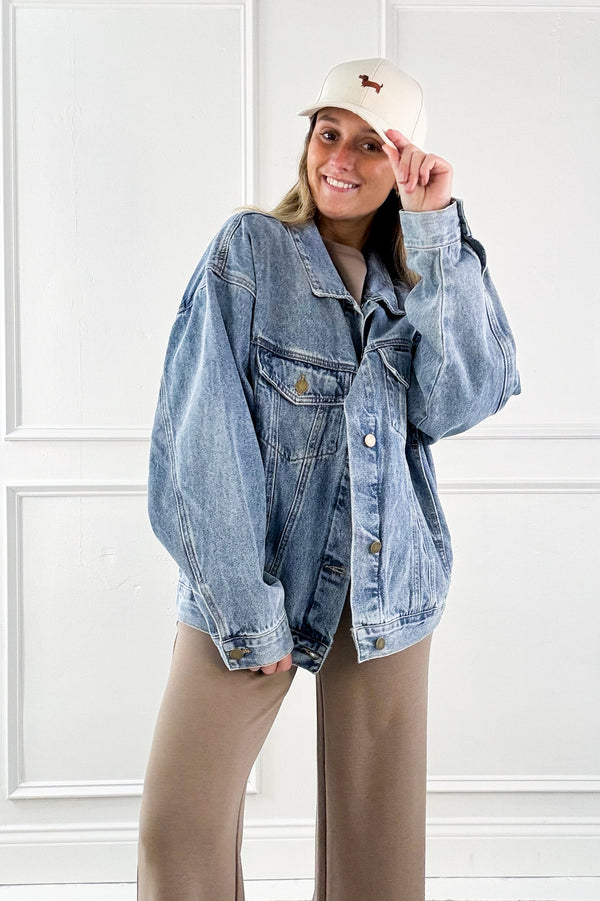 Boxy-Cut Denim Jacket