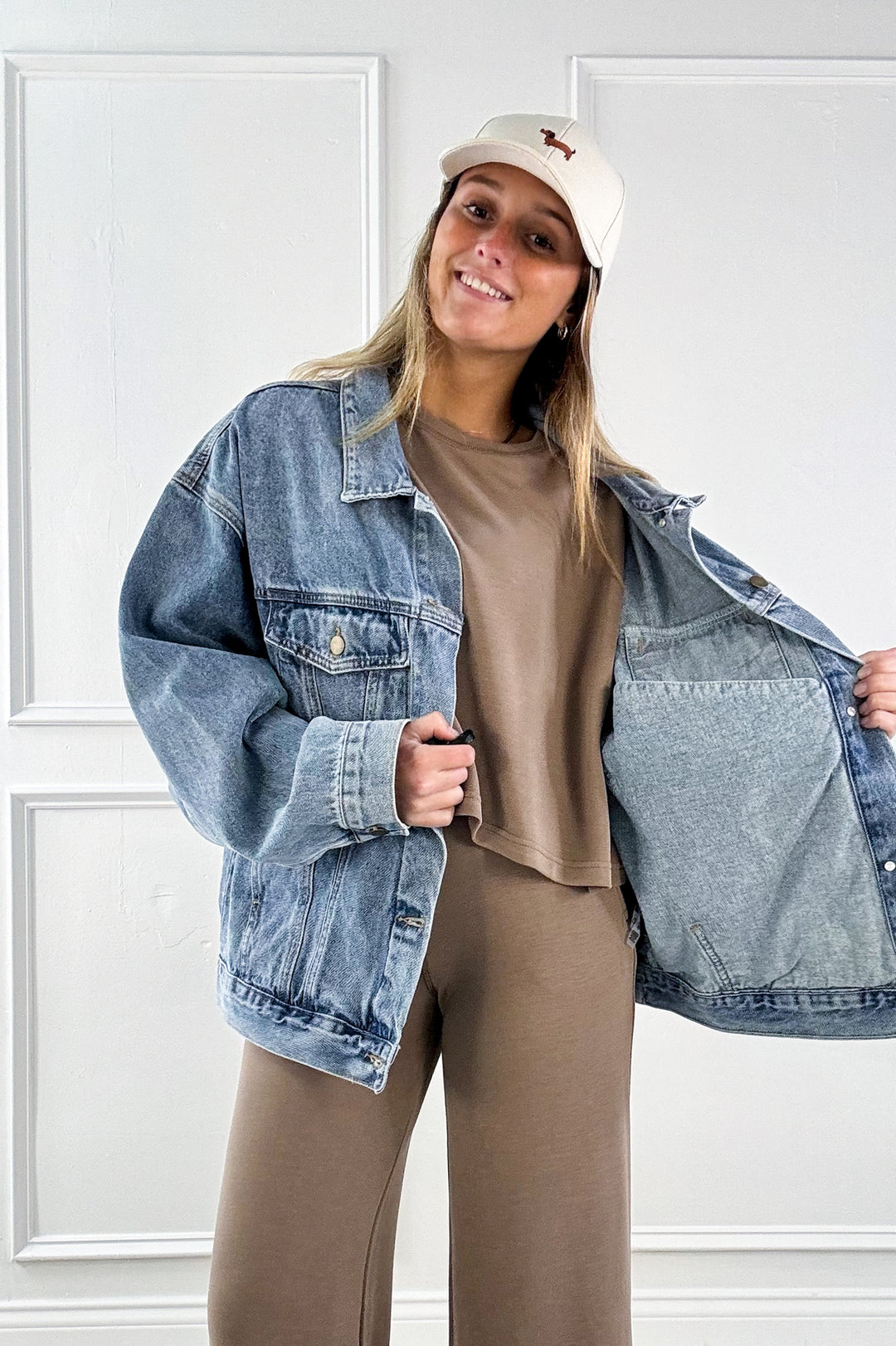Boxy-Cut Denim Jacket
