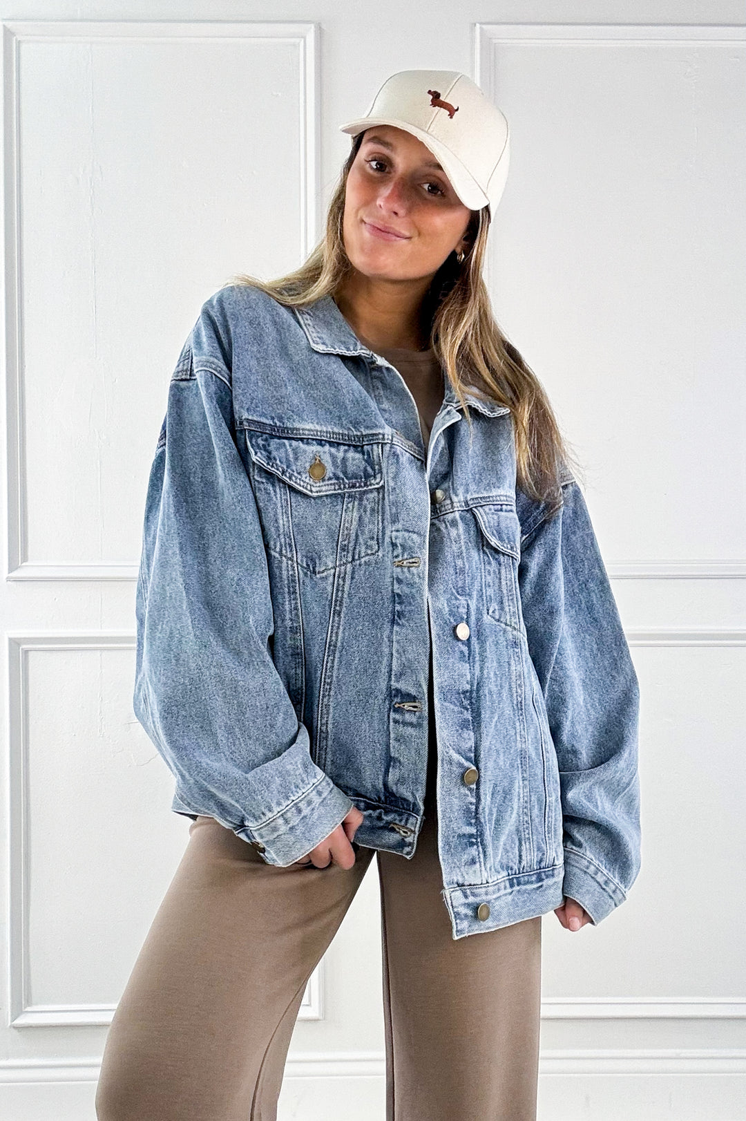 Boxy-Cut Denim Jacket