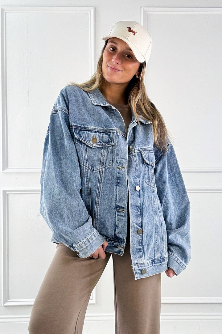 Boxy-Cut Denim Jacket
