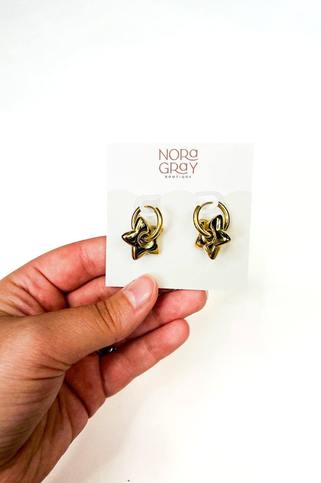 Huggie Hoop Star Earring