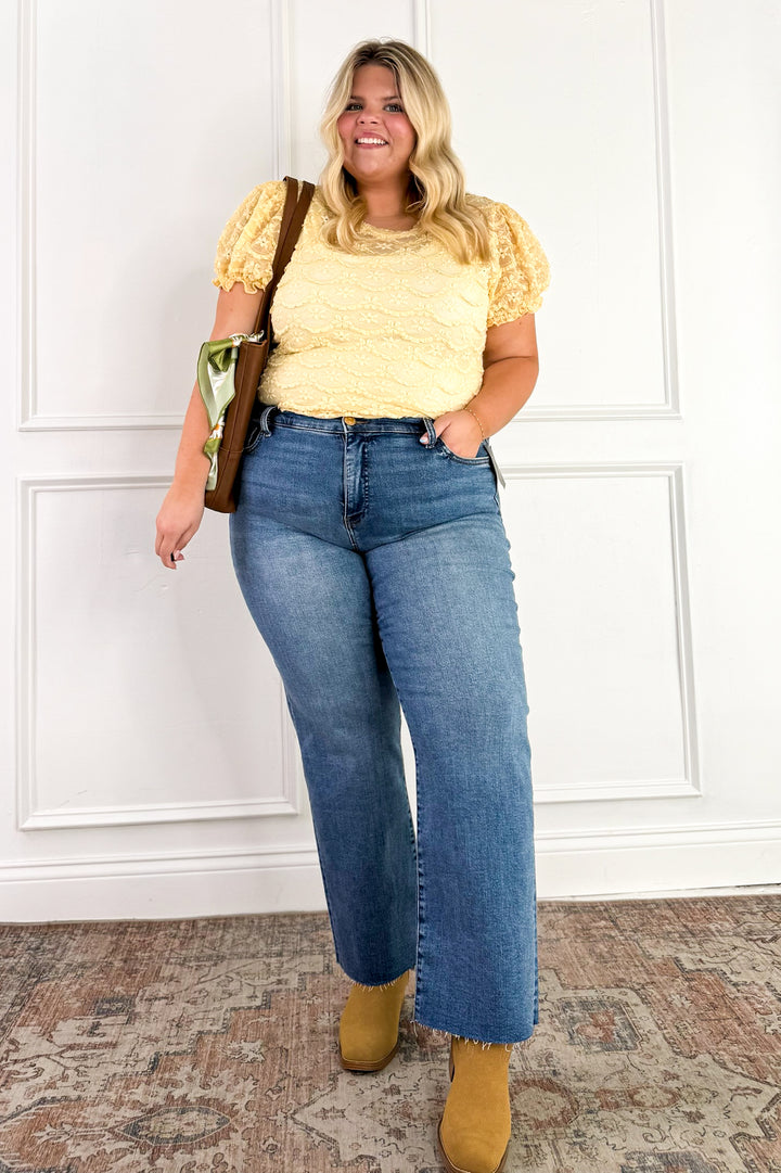 Curvy Golden Hour Lace Top