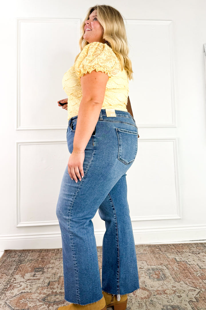 Curvy Golden Hour Lace Top