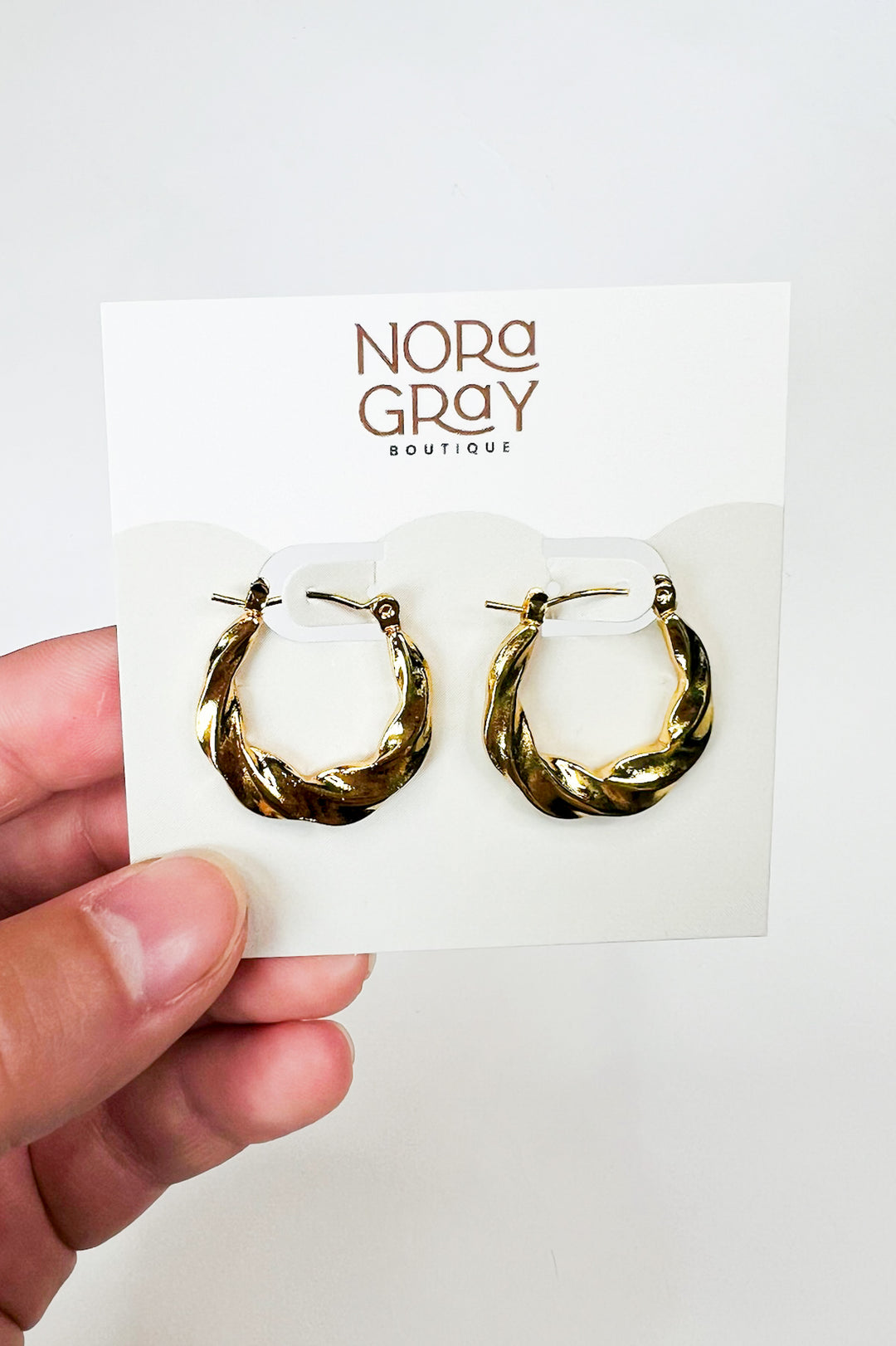 Gold Twist Everyday Earrings
