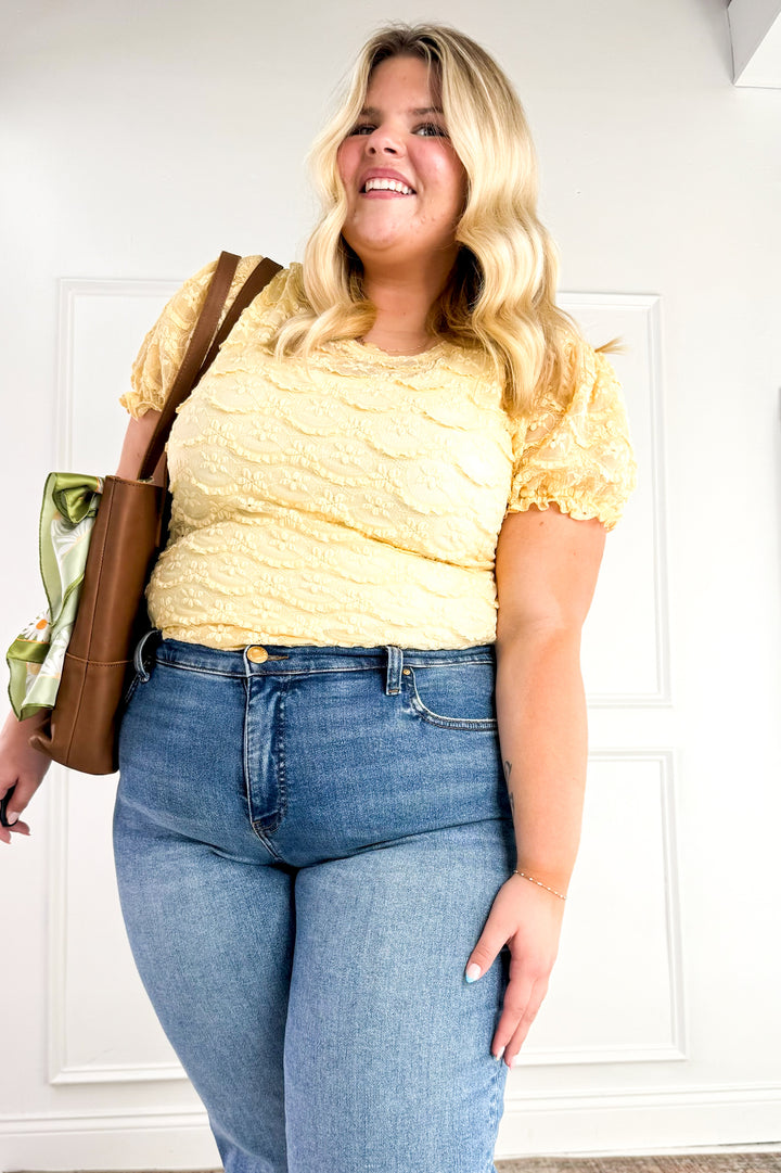 Curvy Golden Hour Lace Top